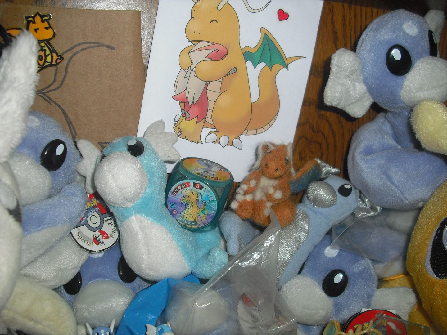 dragonite with dratini plush